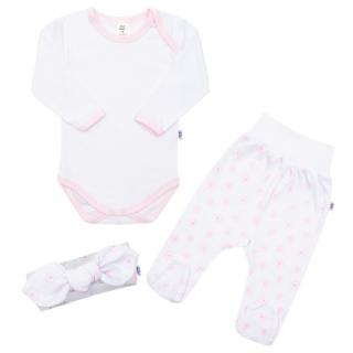 NEW BABY 3-dielna bavlnená dojčenská súprava Lili 86 100% bavlna 86 (12-18m)