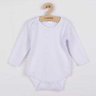 NEW BABY Body dlhý rukáv II - biele 100% bavlna 98 (2-3 r)