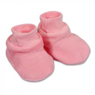 NEW BABY Detské papučky ružové bavlna/polyester 62 (3-6m)