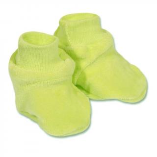 NEW BABY Detské papučky zelené bavlna/polyester 62 (3-6m)