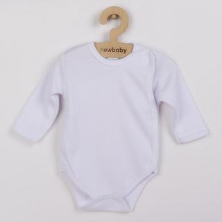 NEW BABY Dojčenské body celorozopínacie Classic biele 62 100% bavlna 62 (3-6m)