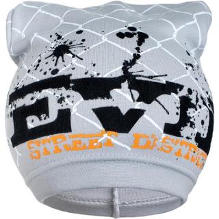 NEW BABY Jarná detská čiapočka s nápisom sivá 100% bavlna 104 (3-4r)