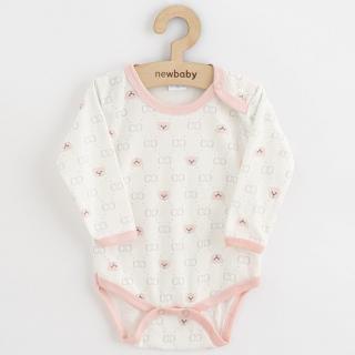 NEW BABY Kojenecké body Classic II medvídek růžový 100% bavlna 80 (9-12m)