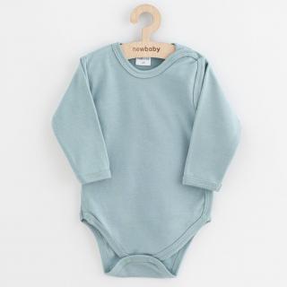 NEW BABY Kojenecké celorozepínací body Classic II tmavě mátové Bavlna 56 (0-3m)