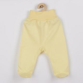 NEW BABY Kojenecké polodupačky žluté 56 100% bavlna 56 (0-3m)