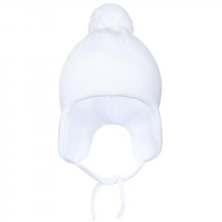 NEW BABY Zimní Dojčenská čiapočka biela 100% Bavlna 98 (2-3r)