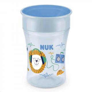 NUK Detský hrnček Magic 360 ° s viečkom light blue Polypropylen 230 ml