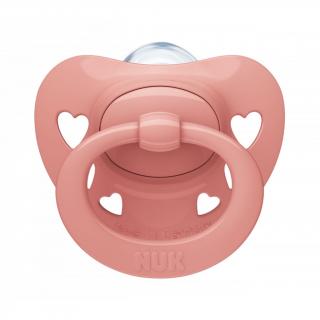 NUK Dojčenský cumlík Signature broskyňová Plast/Silikon 0-6m