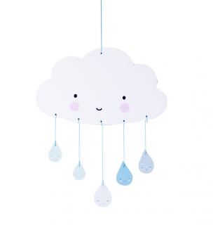 A Little Lovely Company Kolotoč nad postieľku - Blue cloud A Little Lovely Company