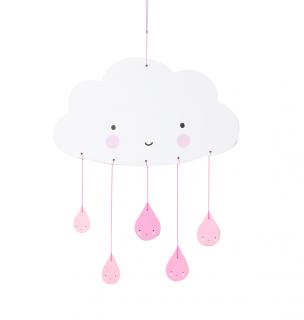 A Little Lovely Company Kolotoč nad postieľku - Pink cloud A Little Lovely Company
