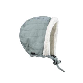 ELODIE Retro zimný čepček Pebble Green - ELODIE Veľkosť  3 - 6 m