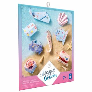 Janod Atelier Mini Kreatívna sada Origami papierové skladačky Magický oceán - Janod