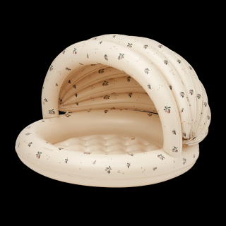 Liewood Detský nafukovací bazén s baldachýnom- Peach -Sea shell Liewood