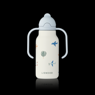 Liewood Nerezová fľaša-termoska  Aviator / Ecru 250ml  - Liewood
