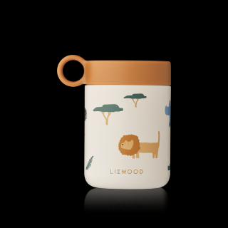 Liewood Termoska na jedlo 250 ml Safari sandy mix - Liewood