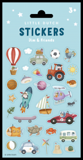 Little Dutch Samolepky Jim &amp; Friends- Little Dutch