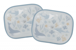 Little Dutch Slnečná clona do auta Ocean Dreams Blue 2ks - Little Dutch