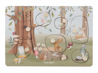 Little Dutch Vkladacie puzzle so zvukom Forest Friends - Little Dutch
