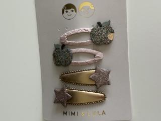 MIMI &amp; LULA Sponky do vlasov hviezda a jablko - Mimi&amp;Lula