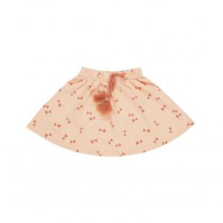 Rylee and Cru Mini Dievčenská Sukňa Bow Ties - Blush Rylee and Cru - zľava