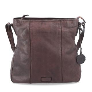 Dámska crossbody kabelka Noelia Bolger vo vintage štýle, stredne veľká- hnedá 2002