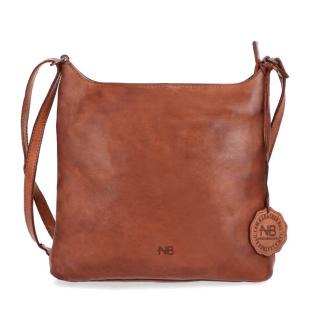 Dámska kožená crossbody kabelka Noelia Bolger, malá 2404 - Koňaková 2404