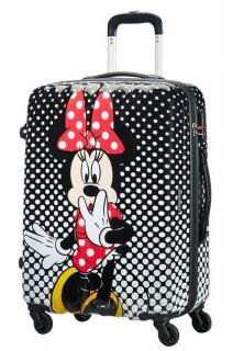 Detský stredný kufor American Tourister DISNEY LEGENDS SPINNER 65/24 ALFATWIST MINNIE MOUSE POLKA DOT,62,5 l 64479-4755 - polka dot Minnie 64479-4755