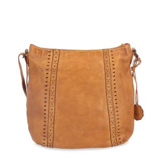 Kožená crossbody kabelka Noelia Bolger so vzorom- žltá 2029