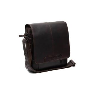 Kožená klopová pánska taška cez rameno na tablet The Chesterfield Brand Raphael  - tmavohnedá C48.055101