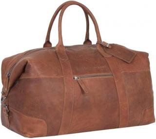 Kožená  príručná cestovná taška  The Chesterfield Brand Portsmouth - 29x53x28 cm, 58 l -  koňaková C20.00 1731