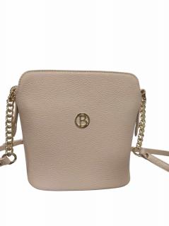 Malá kožená crossbody kabelka BAGGER Trendy urban bag -  Nude 0072