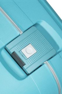 Malý kufor  Samsonite S´Cure Spinner 55/20, 34 l 49539 - Aqua Blue 49539