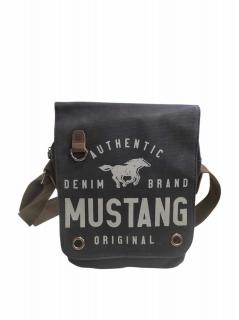 Pánska klopová taška cez rameno Mustang Houston s potlačou - Tmavomodrá 45.108202