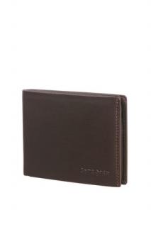 Pánska kožená peňaženka  bez mincovníka Samsonite ATTACK 2 SLG 045 - EBONY BROWN 127067-1320