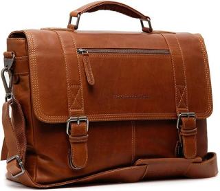 Pánska kožená pracovná taška na notebook The Chesterfield Brand Imperia- koňaková C40  109331