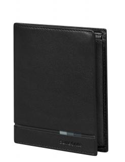Stredná kožená pánska peňaženka Samsonite  Flagged 2 SLG 150- BLACK 144541-1041