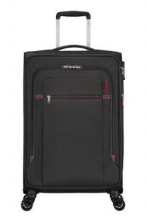 Stredný kufor American Tourister CROSSTRACK SPINNER 67/24 TSA EXP, GREY/RED, 71,5 l 133190- 2645