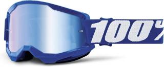 100% Strata 2, MX okuliare - Blue - Mirror Blue Lens