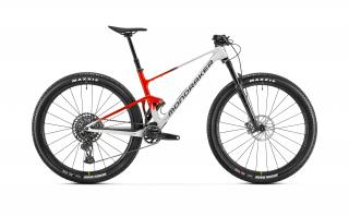 Mondraker F-Podium Carbon R, bicykel - Bunker grey/flame red/vortex grey 2024 Veľkosť: L