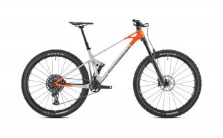Mondraker Raze Carbon R, bicykel - Racing silver/orange 2023 Veľkosť: XL