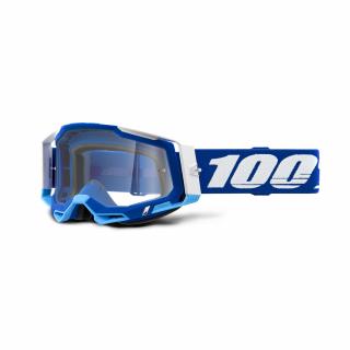 MX okuliare 100% RACECRAFT 2 Goggle Blue - Clear Lens