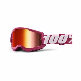 MX okuliare 100% STRATA 2 Fletcherirror Red Lens