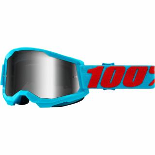 MX Okuliare 100% STRATA 2 Summitirror Silver Lens