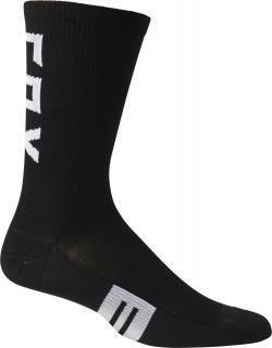 Ponožky Fox Flexair Merino 8  Sock Black - Veľkosť: S/M - Veľkosť: S/M Veľkosť: L/XL