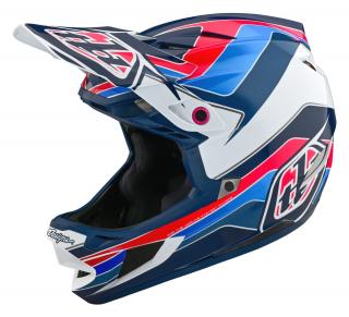 TLD D4 Polyacralite Mips, prilba - Block Blue/White Veľkosť: L
