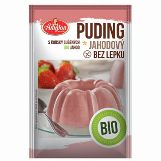 AMYLON Amylon Puding jahodový BIO bez lepku 40 g