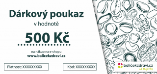 Balíček zdraví Dárkový poukaz - doručení online v hodnotě 2000 Kč