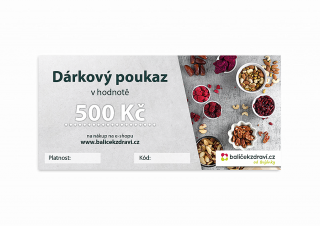 Balíček zdraví Dárkový poukaz - tištený v hodnotě 2000 Kč