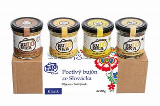 BUJÓNKA BUJÓNKA Dárková sada KLASIK Slovácko 4x 130 g