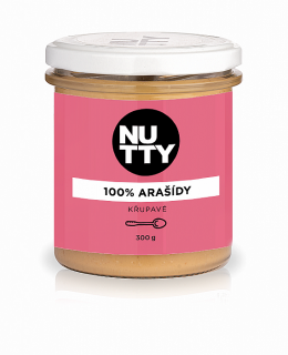 NUTTY NUTTY 100% Arašídové máslo křupavé 300 g